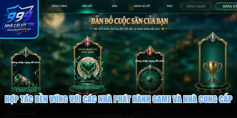 Hợp tác bền vững với các nhà phát hành game và nhà cung cấp
